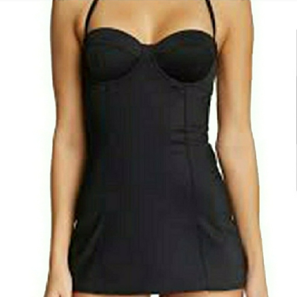 SPANX Jet Black Dresskini Swim Top (No Bottoms)